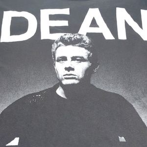 James Dean - Image from the Torn Sweater series 1954 Black Tee Small